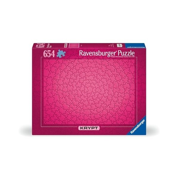 Ravensburger Krypt Pink 12000104-Avec 654 Lourd pour Adultes et Enfants à partir de 14 Ans-sans Image, Uniquement Selon la Fo