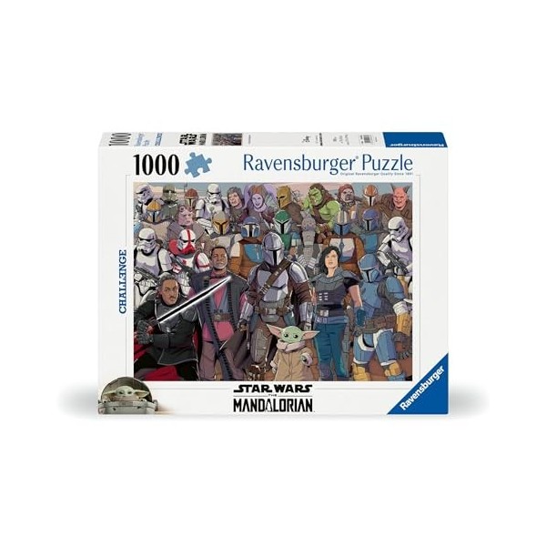 Ravensburger 12000536-Challenge Star Wars Mandalorian-Puzzle de 1000 pièces pour Adultes et Enfants à partir de 14 Ans, 12000