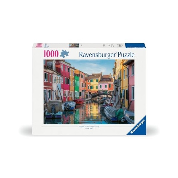 Ravensburger Puzzle Burano en Italie-12000623-1000 pièces-pour Adultes et Enfants à partir de 14 Ans, 12000623