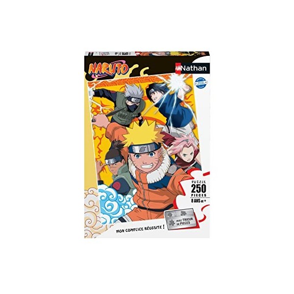 Nathan - Puzzle Enfant - 250 pièces - Naruto à lacadémie des ninjas - Filles ou garçons dès 8 ans - Puzzle de qualité supéri