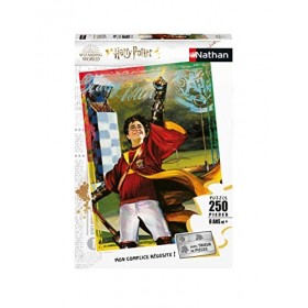 Nathan - Puzzle Enfant - 250 pièces - La passion du Quidditch - Harry Potter -Filles ou garçons dès 8 ans - Puzzle de qualité