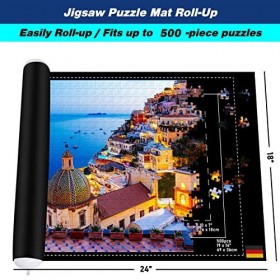 Collectix-CP-500 Tapis 49 x 36 cm, CP-500, Noir, Für Puzzles BIS zu 49x36 cm