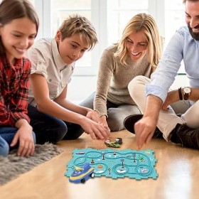 pologmase Chariot électrique dBricolage | Jouet Puzzle électrique pour Voiture Construction éducative | Portable Vehicle Puz