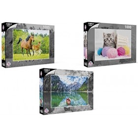 GLOBO unids 68x48cm 6asst Globe, 1000 pièces Puzzle 68 x 48 cm 6 Points 40365 , Assorti