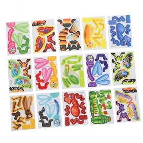 Toyvian 100 Pièces kit Cadeau dartisanat en Mousse Conception danimaux Puzzles en Mousse Bien Jouets scie sauteuse énigmes 