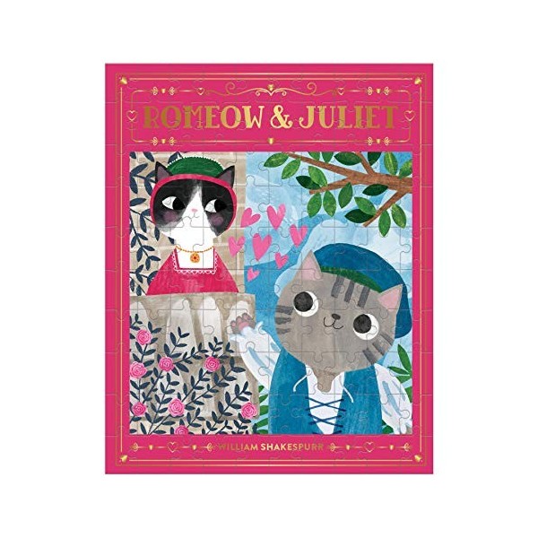 Romeow & Juliet Bookish Cats 100 Piece Puzzle