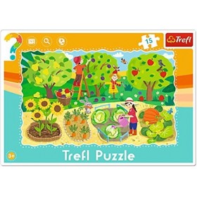 Trefl - 31218 - Cadre de puzzle - Jardin - 15 Pièces