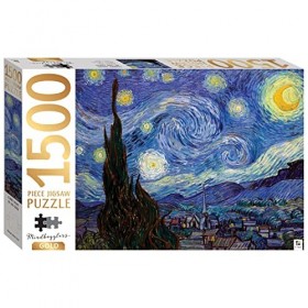  New March Mindbogglers Gold 1500pc: Starry Night by Van Gogh unit 3 