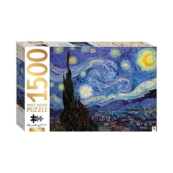  New March Mindbogglers Gold 1500pc: Starry Night by Van Gogh unit 3 