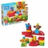 Mega Bloks First Builders Coucou Blocs coffret La Ferme des Animaux, jeu de construction, 30 pièces, jouet pour enfant et béb