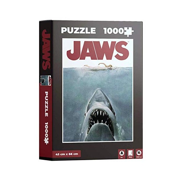 Close Up Jaws Der Weiße Hai Puzzle Filmplakatmotiv 45cm x 66cm 