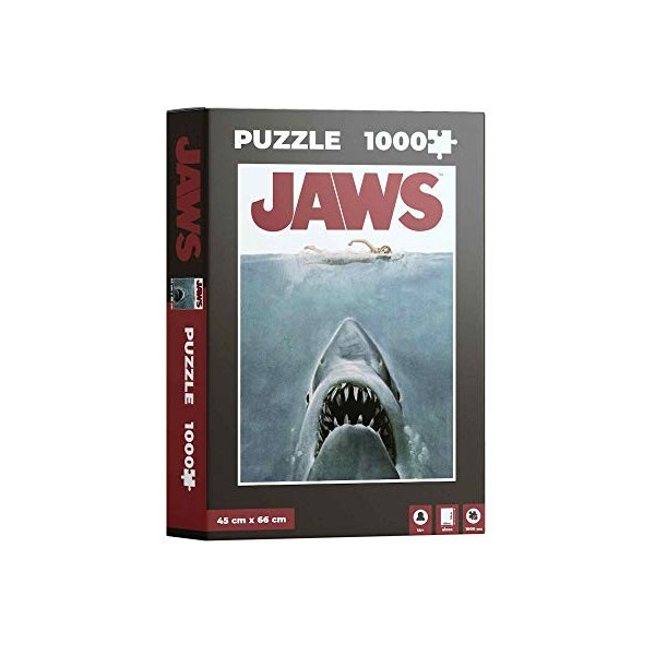 Close Up Jaws Der Weiße Hai Puzzle Filmplakatmotiv 45cm x 66cm 