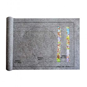 BELTI Couverture de Jeu de Rouleau de Tapis de Feutre de Puzzle pour jusquà 1500 pièces de Voyage de Puzzles