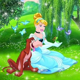 Dino Toys DINR7 335288 Puzzle Dino Princesse : Free Afternoon 3 x 55 pièces, Multicolore