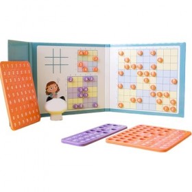 PHIREE Jeux de réflexion Sudoku - Livre de Puzzles Sudoku 4 en 1 magnétique,Jouets éducatifs mathématiques pour dâge préscol