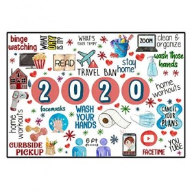 Eariy Puzzle de 1000 pièces pour adultes et enfants - Événement 2020 - Peinture - Jouet éducatif - Cadeau personnalisé - Déco