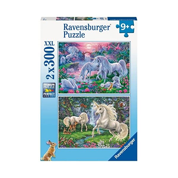 Ravensburger - Puzzle Enfant - Puzzles 2x300 p - Licornes - Dès 9 ans - 80570