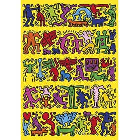 Clementoni- Novo Art Series Keith Haring-1000 Pièces-Puzzle, Divertissement pour Adultes-Fabriqué en Italie, 39755