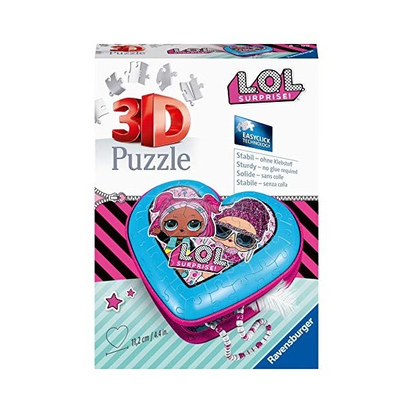 Herzschatulle - LOL Surprise. 3D Puzzle 54 Teile