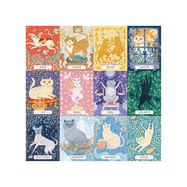 Cat Zodiac 500 Piece Puzzle