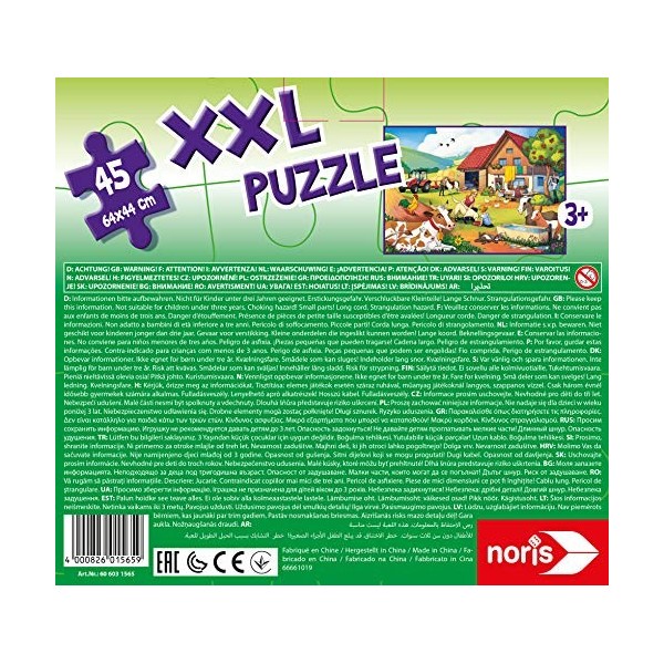 Noris- Puzzle XXL Vacances à La Ferme 45 Pièces, 606031565