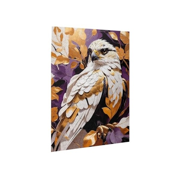 Puzzle de 500 pièces pour adultes - Jeu de défi Falcon - Puzzle en bois - Décoration familiale - Parfait pour les cadeaux amu