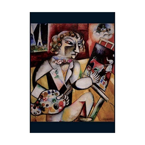 Piatnik- Marc Chagall Autoportrait à 7 Doigts, 5496, Couleur Unique