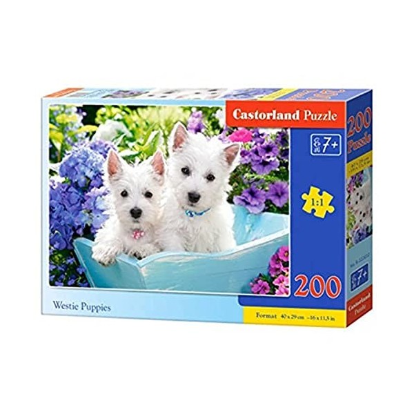 Castorland B-222032 Westie Puppies Puzzle 200 pièces Multicolore