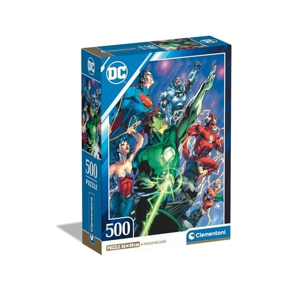 Clementoni Puzzle 500 pièces : DC Comics - Justice League