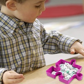 tri Puzzle | Boîte Rangement pour Puzzles Haute qualité,tri en Forme Puzzle pour Organiser des Puzzles jusquà 1000 pièces