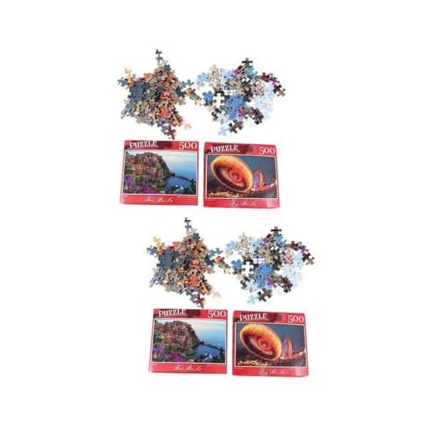 Vaguelly 2 Ensembles 500 Pièces célèbres Puzzles de Peinture Puzzle Peinture à lhuile Jouets éducatifs énigmes Puzzle Adulte