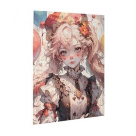 Puzzle de 500 pièces pour adultes - Jeu de défi de clown - Puzzle en bois - Décoration familiale - Parfait pour les cadeaux a