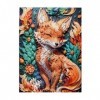 Puzzle de 500 pièces pour adultes Renard Jeu de défi Puzzle en bois Décoration familiale Parfait pour les cadeaux amusants et