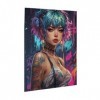 Puzzle de 500 pièces pour adultes Punk Girl Jeu de défi Puzzle en bois Décoration familiale Parfait pour les cadeaux amusants