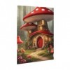 Puzzle de 500 pièces pour adultes - Maison champignon - Jeu stimulant - Puzzle en bois - Décoration familiale - Parfait pour 