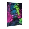 Puzzle de 500 pièces pour adultes Cyberpunk Girl Challenging Game Puzzle en bois Décoration familiale Parfait pour les cadeau