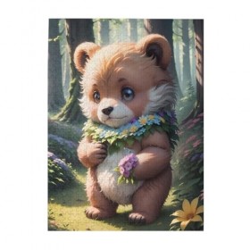 Puzzle de 500 pièces pour adultes - Petit ours - Jeu stimulant - Puzzle en bois - Décoration familiale - Parfait pour les cad