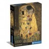 Clementoni- Museum Collection Klimt, The kiss-1000 Pièces-Puzzle, Divertissement pour Adultes-Fabriqué en Italie, 39790