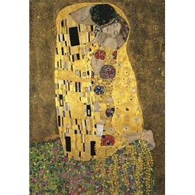 Clementoni- Museum Collection Klimt, The kiss-1000 Pièces-Puzzle, Divertissement pour Adultes-Fabriqué en Italie, 39790