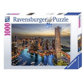 Ravensburger - Puzzle Adulte - Puzzle 1000 p - Dubaï Marina de nuit - 88904