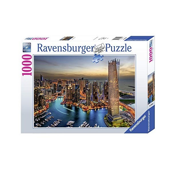 Ravensburger - Puzzle Adulte - Puzzle 1000 p - Dubaï Marina de nuit - 88904