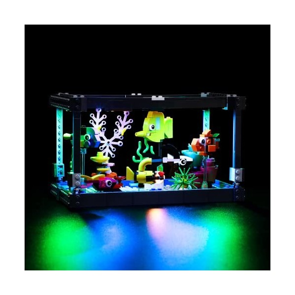 GEAMENT Jeu De Lumières Compatible avec Lego Aquarium - Kit Déclairage LED pour Creator 31122 Jeu Lego Non Inclus 