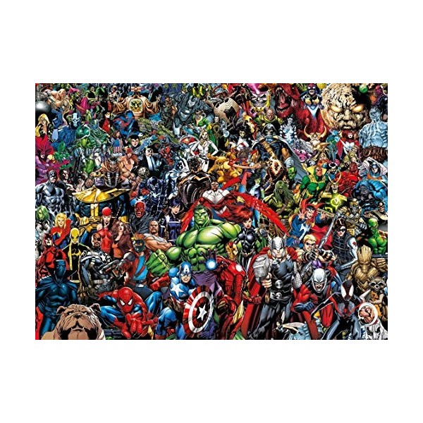 OTTO Puzzle Adulte Impossible Marvel Avengers - 1000 Pieces - Collection Super Heroes
