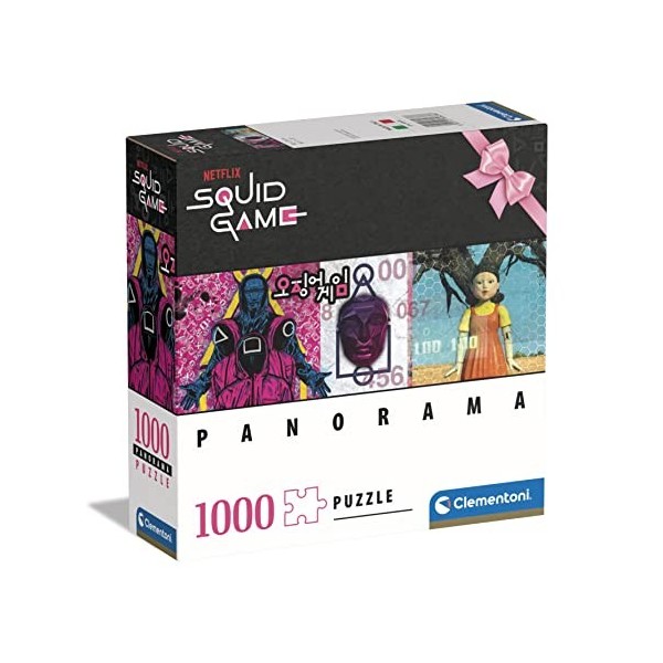 Clementoni Squid Game 1000 pièces, Adultes, Puzzle Netflix, fabriqué en Italie, 80638