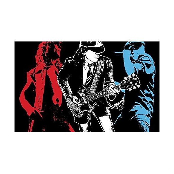 Puzzles pour Adultes 1000 pièces ACDC Rock Band Puzzles pour Enfants Jouets éducatifs Jeu intellectuel Cadeau Adolescents Bri