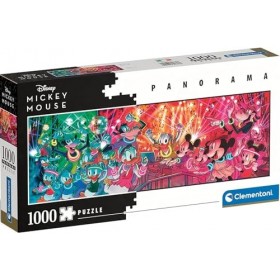 Puzzle Panorama 1000 Pieces Mickey et Minnie Donald RIRI fifi Loulou soirée Disco - Collection pour Disney