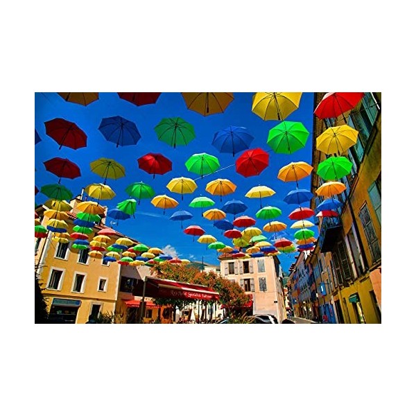 Jazzy Jigsaws Puzzle pour adultes parapluies en France 1000 pièces puzzle coloré