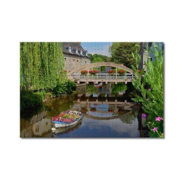 Puzzle France Bretagne pour adultes et enfants - 1000 pièces - Jeu de puzzle en bois pour cadeaux - Décoration de la maison -