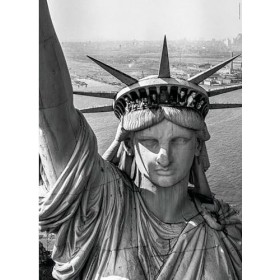 Puzzle Adulte Ville New-York Monument Statue de la liberté - 1000 Pieces - Collection Noir et Blanc