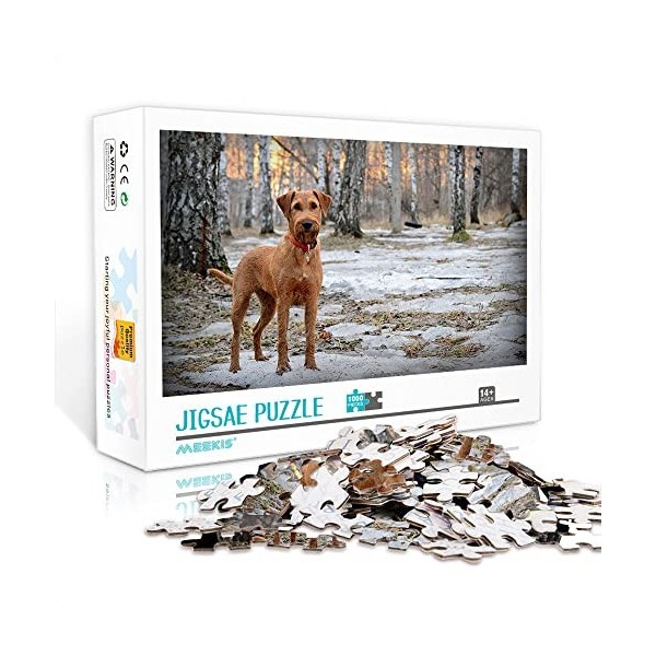 Mini puzzle adulte de 1000 pièces pour chien - Puzzle stimulant - Cadeau pour adultes et enfants